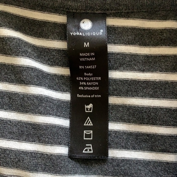 Yogalicious Women’s Sleeveless Tank Top Grey /White M - Picture 6 of 6